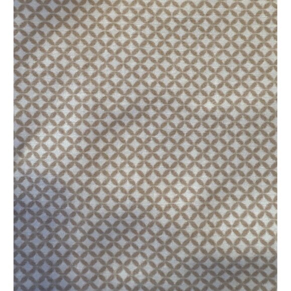 Dalia Ankle Pants Womens Beige Geometric Pattern Size 8 Cotton Spandex Pockets - Picture 2 of 8